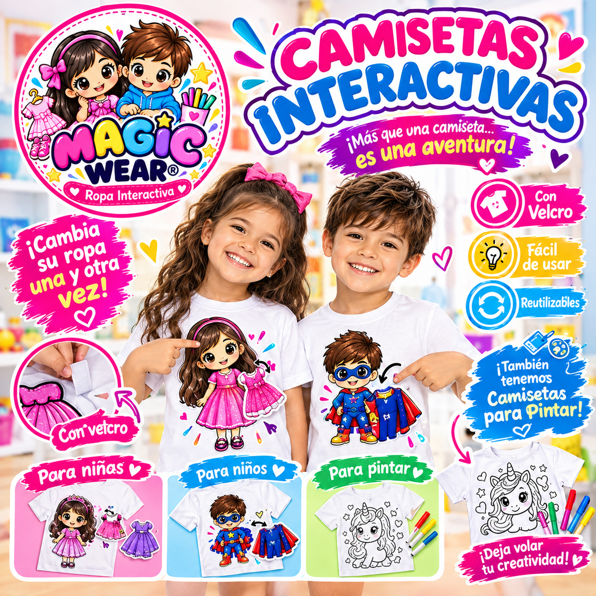 CAMISETAS INTERACTIVAS