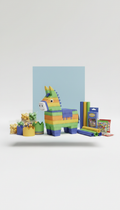 Piñata arcoíris pack temático