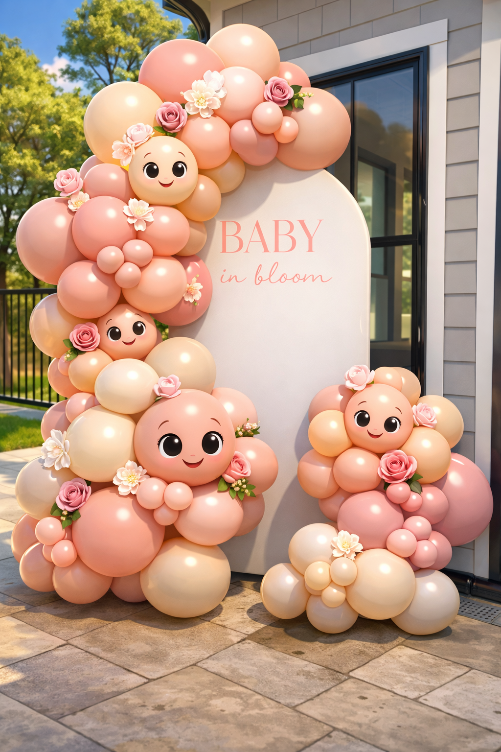 DECORACION BAUTIZO PINK CHIC