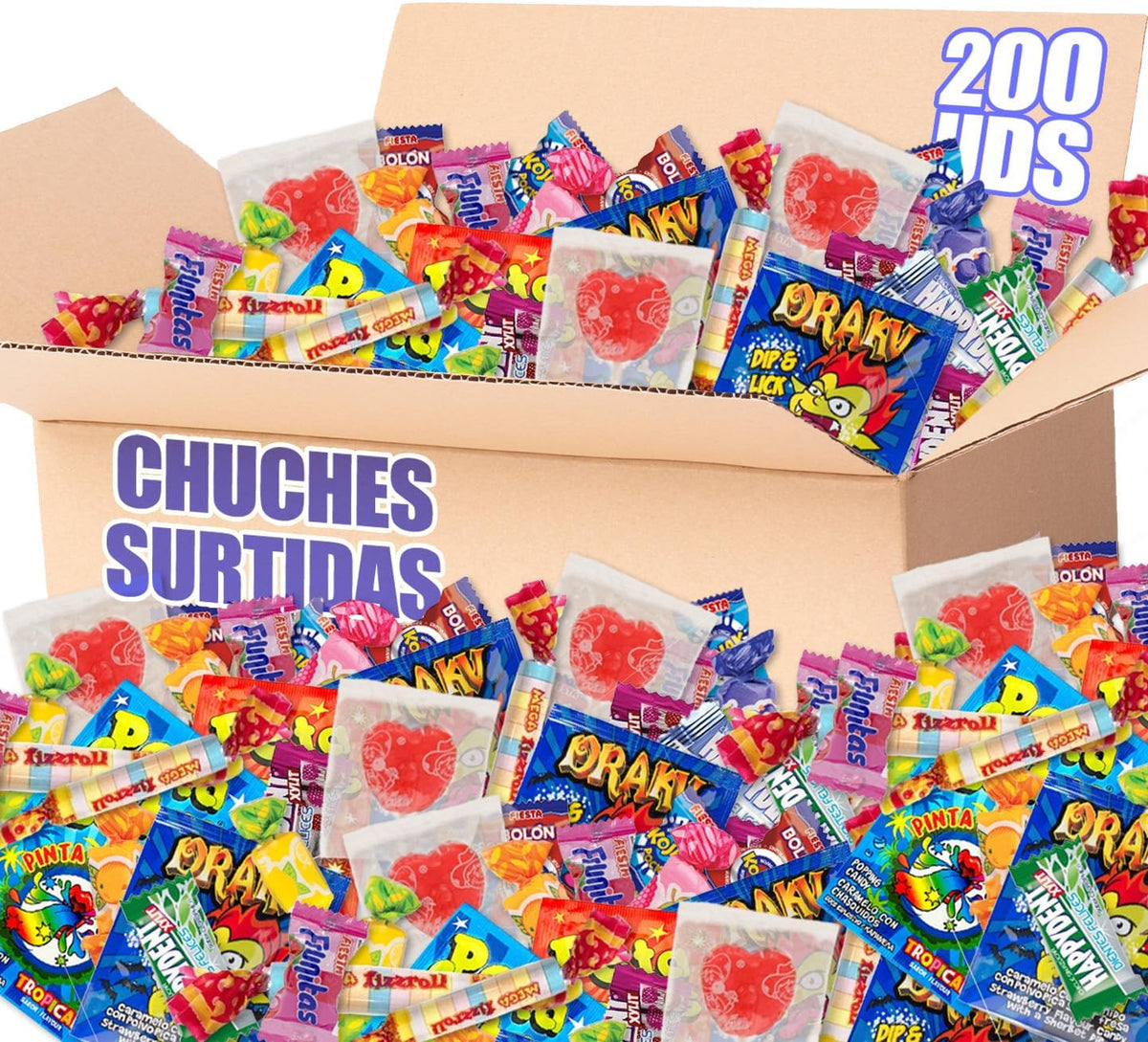 SUPER CAJA 200 CHUCHES SURTIDAS