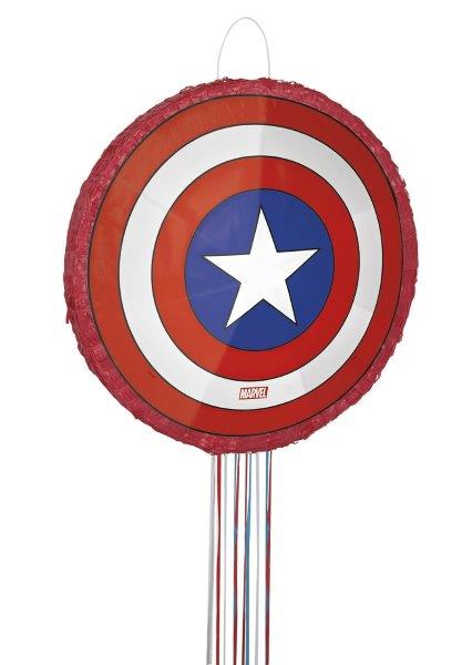PIÑATA ESCUDO CAPITAN AMERICA